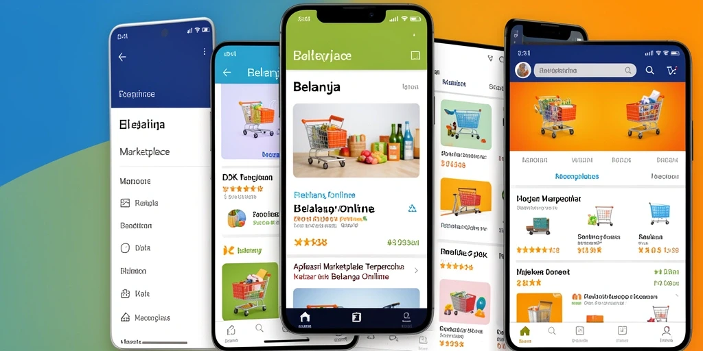Antarmuka DKK yang sederhana dan fungsional untuk belanja online.