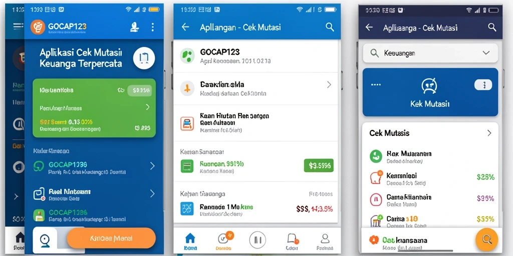 Tampilan antarmuka GOCAP123 dengan fungsi Cek Mutasi yang menarik.