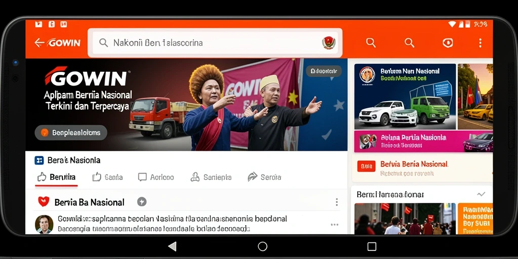 Tampilan antarmuka GOWIN yang informatif dan menarik.