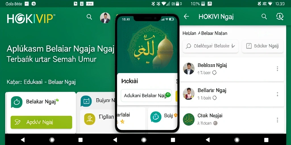 Tampilan antarmuka HOKIVIP yang membantu belajar mengaji.