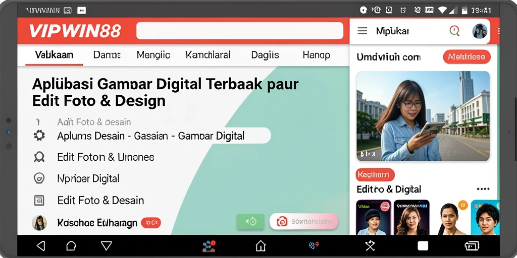 Antarmuka intuitif VIPWIN88 untuk edit foto dan desain digital.
