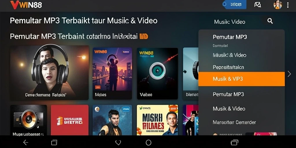 Tampilan antarmuka WIN88 yang sederhana dan menarik.
